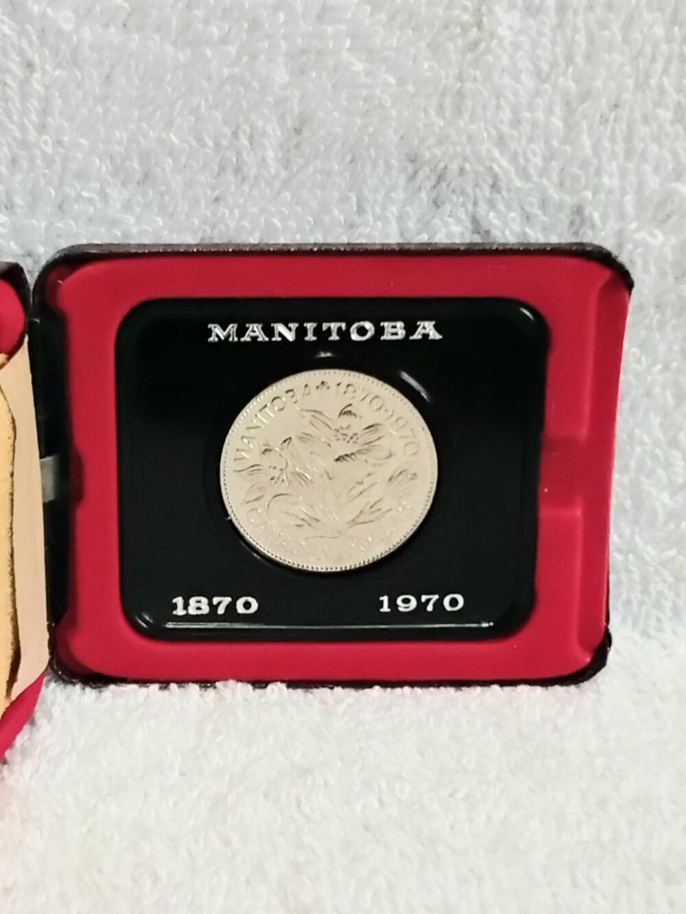 Mint & Uncirculated 1970 Manitoba Centennial Nickel Dollar by the RCM!!